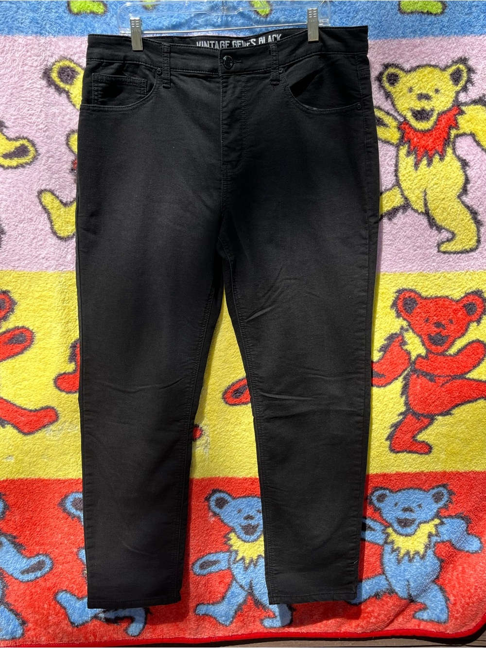 Vintage Rebel Black Slim Men’s Jeans - Black